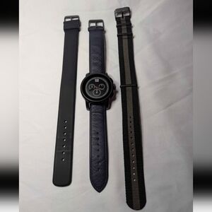 Mens Black Watch with 3 Interchangeable Bands